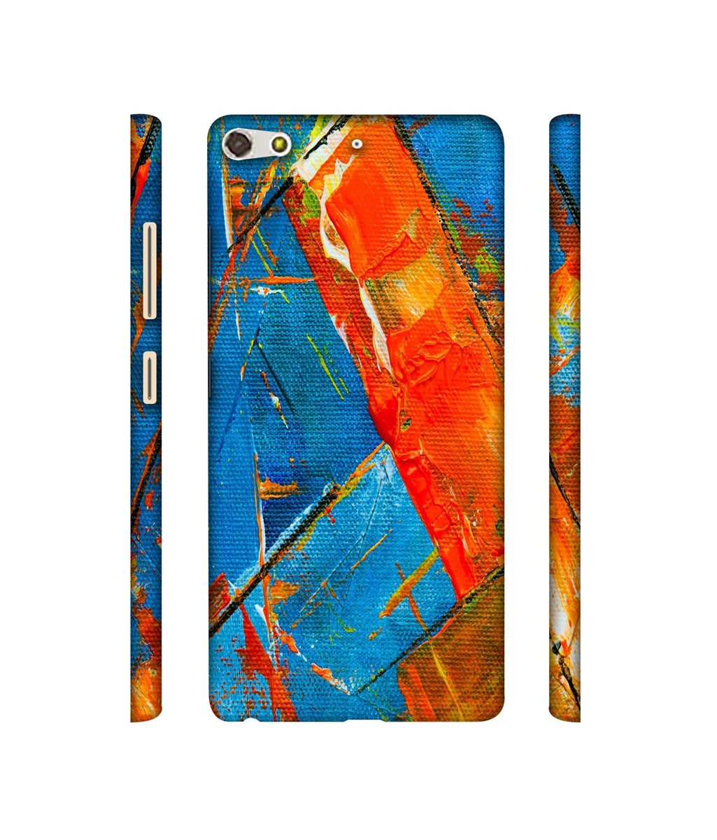 Amazon Brand - Solimo Designer Sky Blue and Orange Canvas 3D Printed Hard Back Case Mobile Cover for Gionee Elife S7