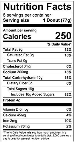 Fresh Prepared, Doughnut, Glazed Yeast Ring, 16 Oz (6 Count)