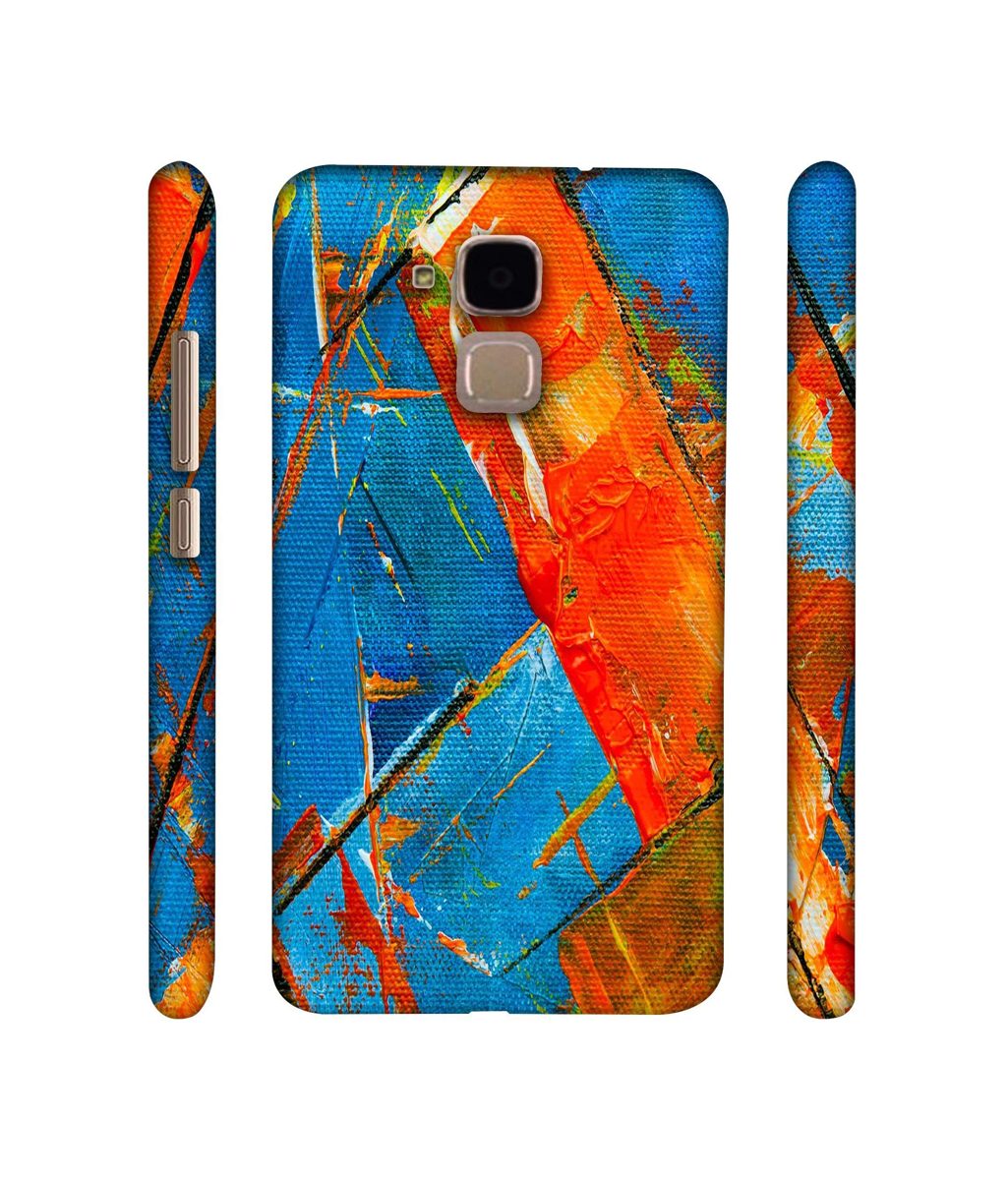Amazon Brand - Solimo Designer Sky Blue and Orange Canvas 3D Printed Hard Back Case Mobile Cover for Huawei Honor 5c