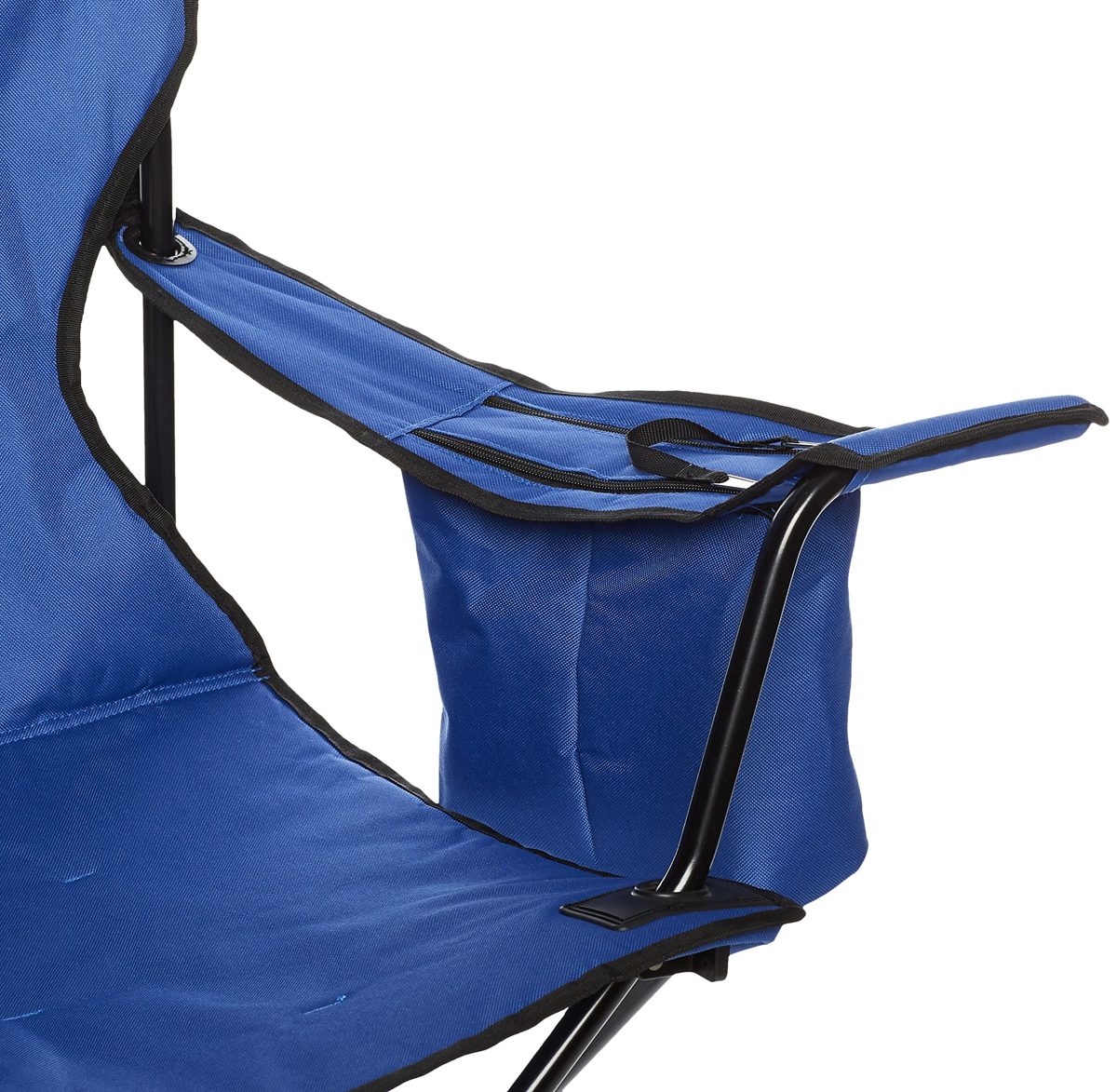 AmazonBasics Camping Chair with Cooler, Blue (Padded)