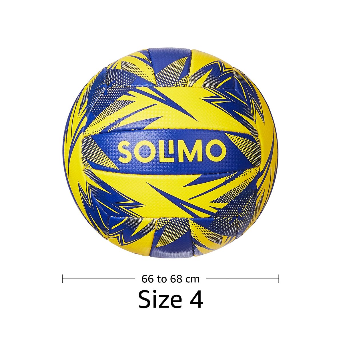 Amazon Brand - Solimo Hand Stitched PVC Volleyball, Size 4