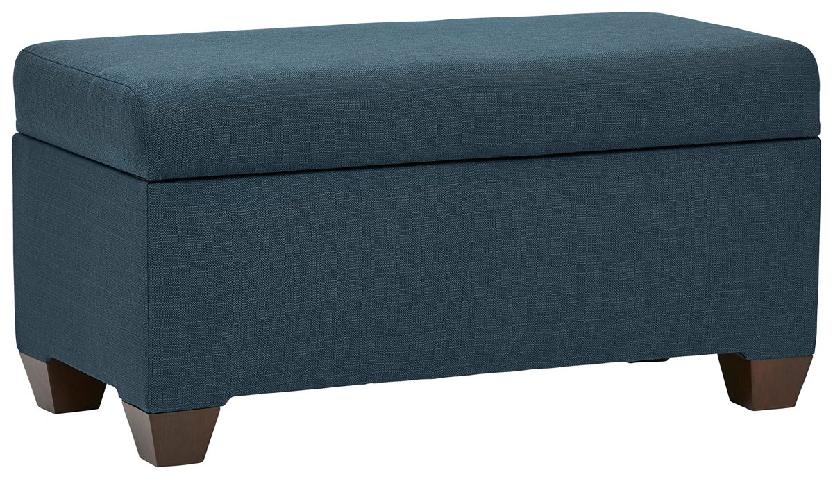 Amazon Brand – Stone & Beam Union Modern Storage Bench, 38"W, Teal