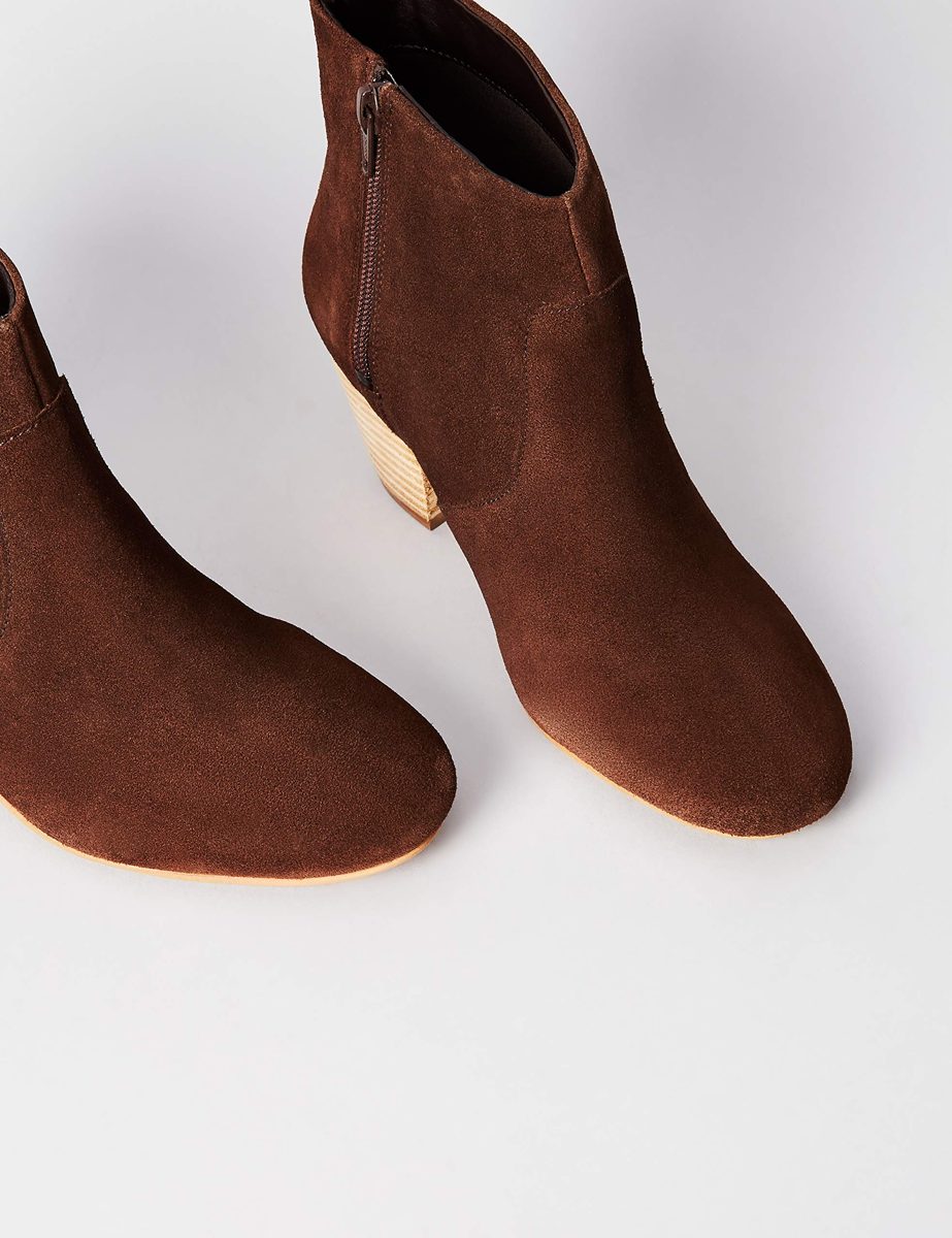 Amazon Brand - find. Women's Ankle Boots, Brown Chocolate), US 9.5
