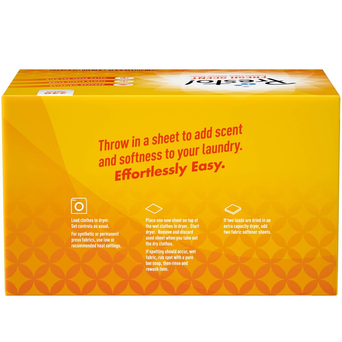 Amazon Brand - Presto! Fabric Softener Sheets, Fresh Scent, 240 Count