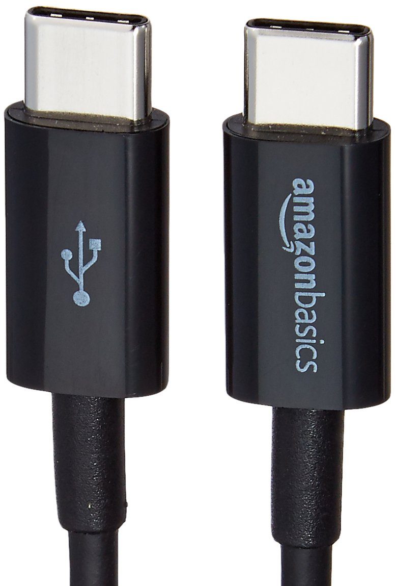 Amazon Basics USB Type-C to USB Type-C 2.0 Cable - 0.9 m - Black