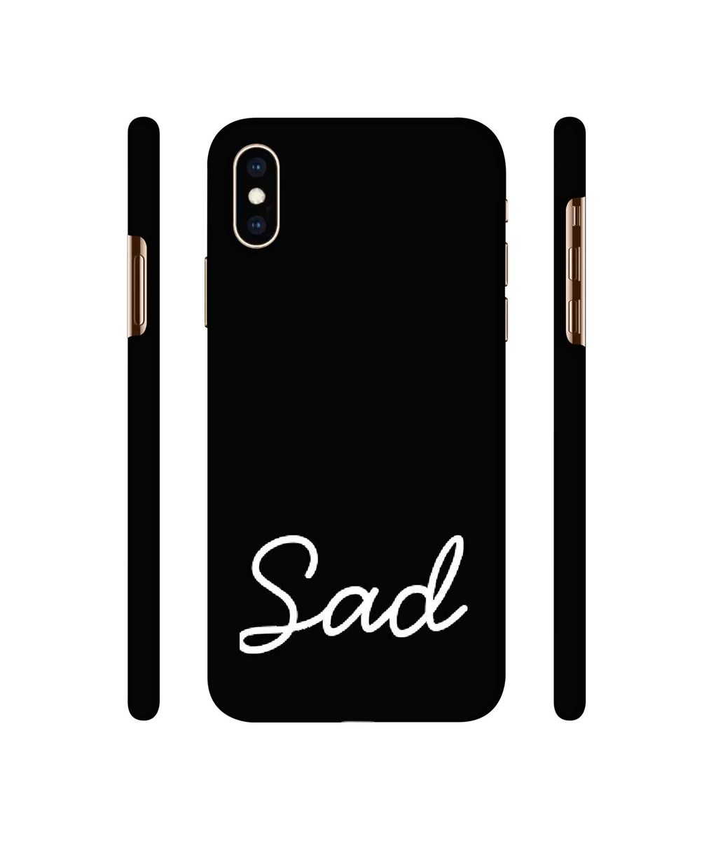 Amazon Brand - Solimo Designer Sad 3D Printed Hard Back Case Mobile Cover for Apple iPhone Xs Max