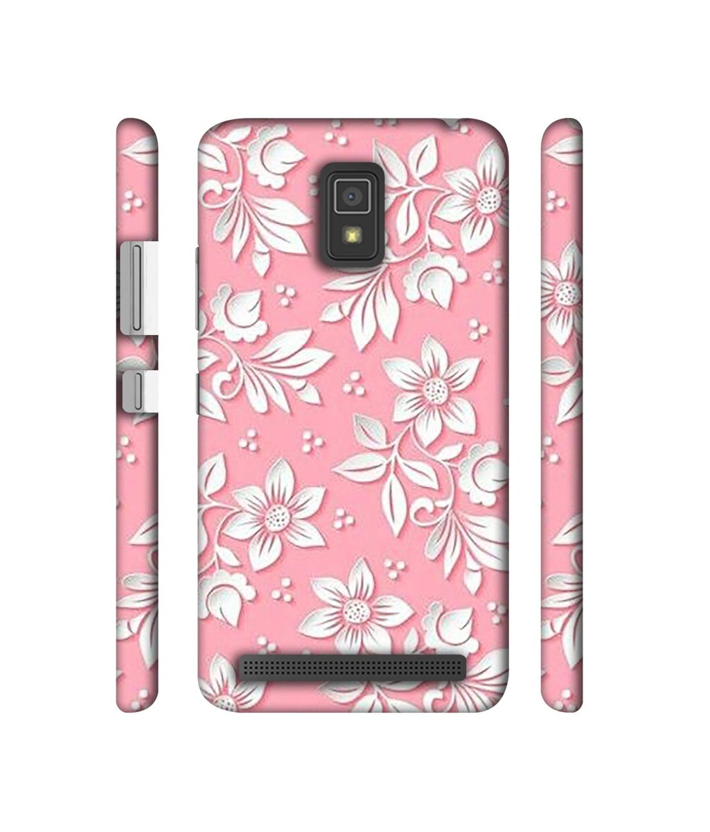 Amazon Brand - Solimo Designer White Flower Pattern 3D Printed Hard Back Case Mobile Cover for Lenovo A6600