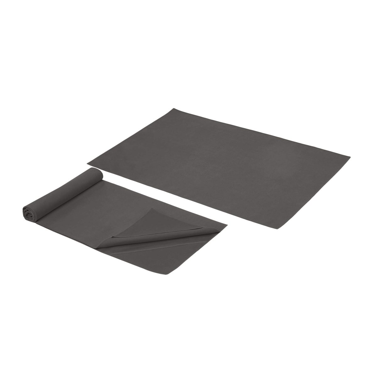 AmazonBasics 1/4-Inch Thick TPE Yoga Mat 6 Piece Set, IRYJT010T-BK, Black, 1/4-Inch