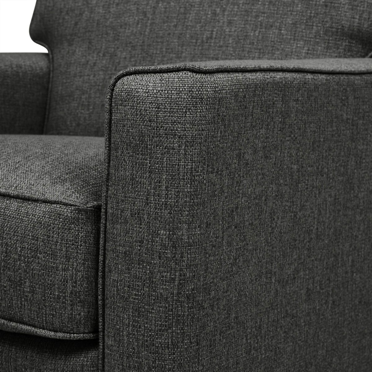 Amazon Brand – Stone & Beam Edmunds Traditional Recliner, 30"W, Charcoal
