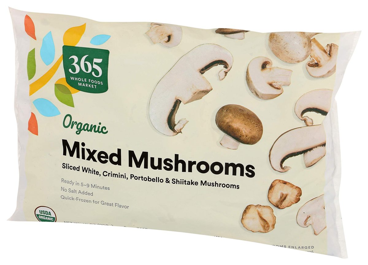 365 Everyday Value, Organic Mixed Mushrooms (Sliced White, Crimini, Portobello and Shiitake Mushrooms), 10 oz, (Frozen)