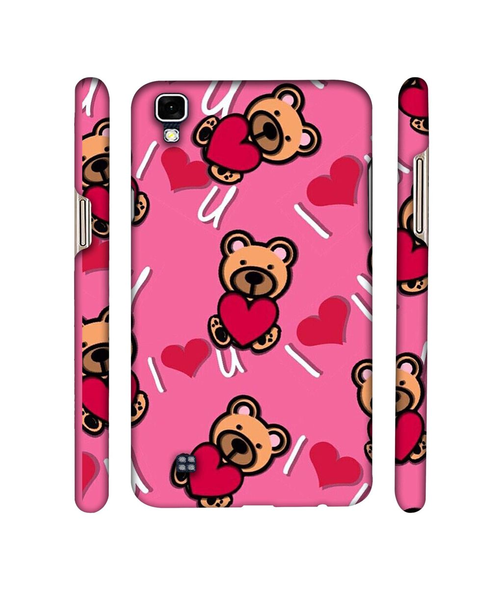 Amazon Brand - Solimo Designer Heart Holding Bear 3D Printed Hard Back Case Mobile Cover for LG X Power