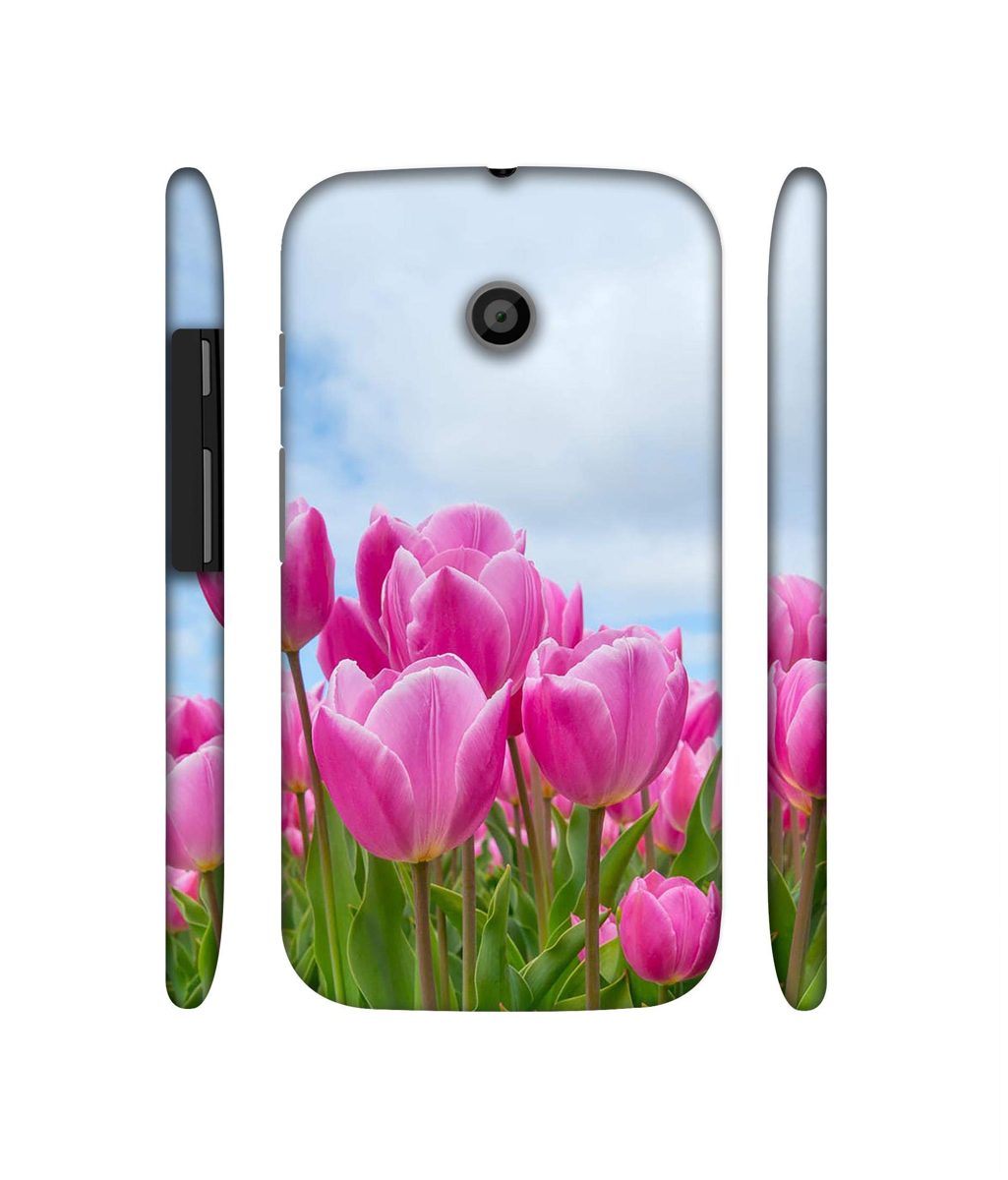 Amazon Brand - Solimo Designer Pink Lily 3D Printed Hard Back Case Mobile Cover for Motorola Moto E 1st Generation