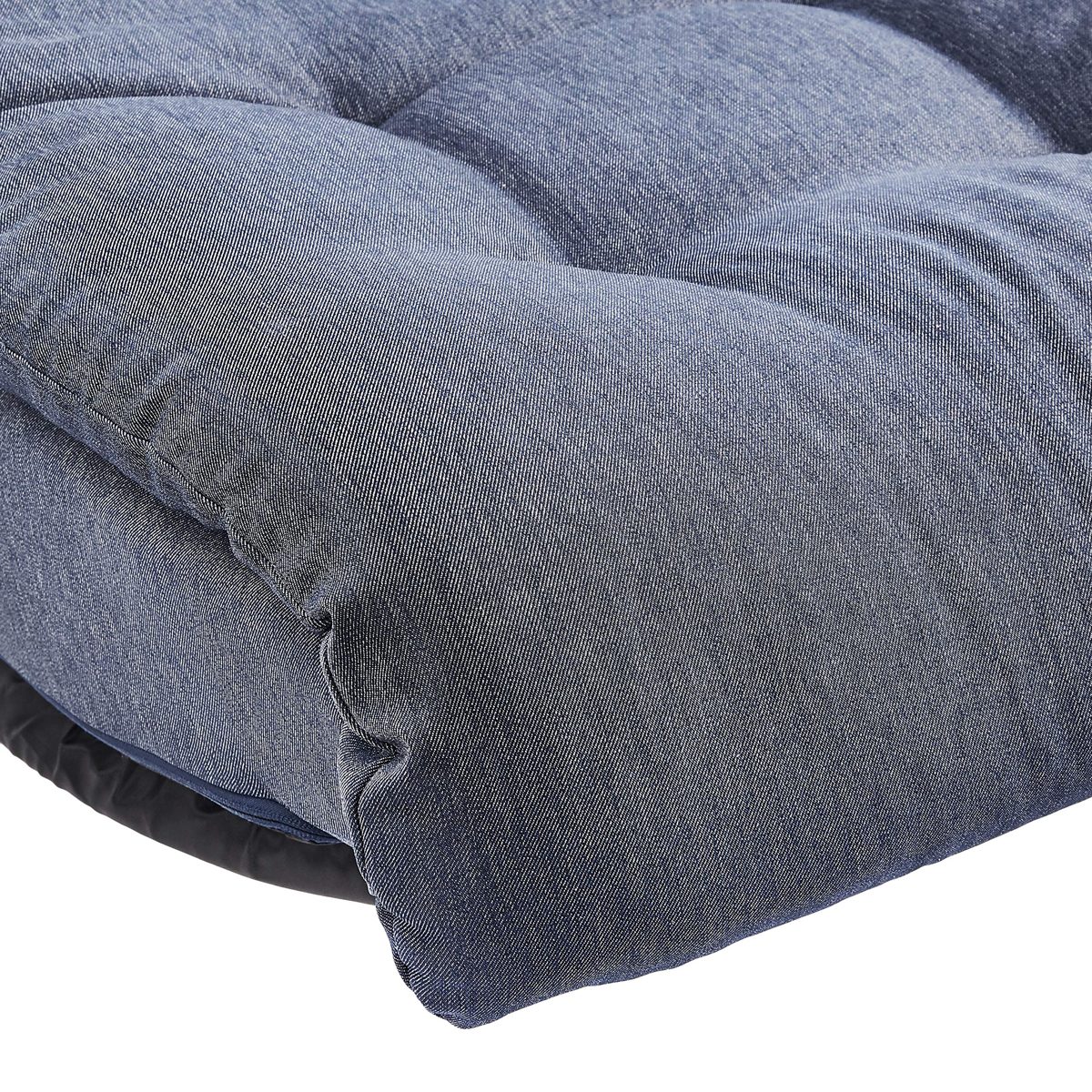 Amazonbasics Swivel Foam Lounge Chair - with Headrest, Adjustable, Denim