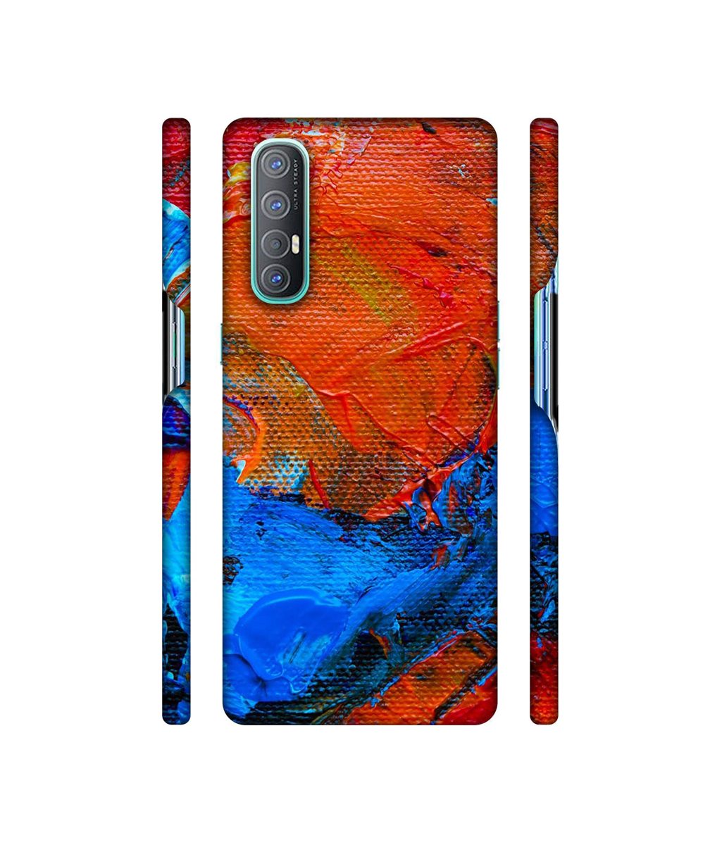 Amazon Brand - Solimo Designer Wax Color On Canvas 3D Printed Hard Back Case Mobile Cover for Oppo Reno 3 Pro