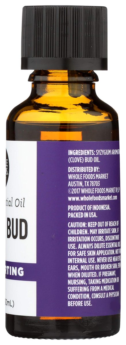 Whole Foods Market, 100% Essential Oil Clove Bud, 1 Ounce