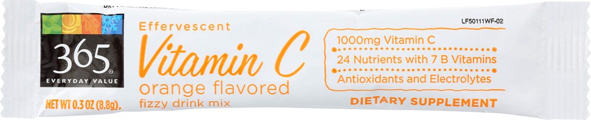 365 Everyday Value, Effervescent Vitamin C, Orange Flavor, 1 ct