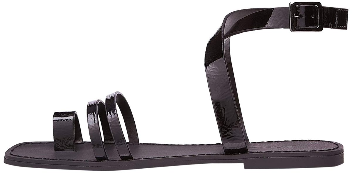 find. Amazon Brand Women’s Ankle Strap Sandals, Black, US 12