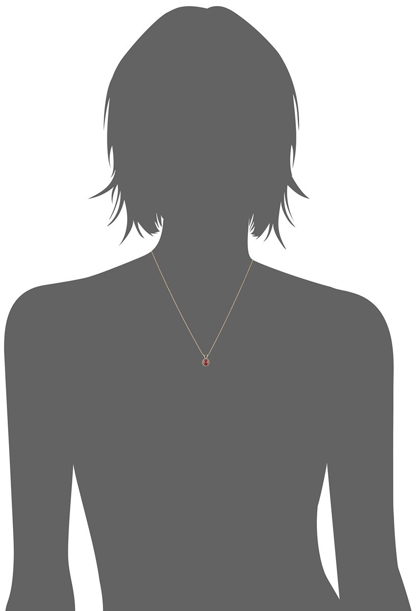 10K Gold Dainty Swarovski Crystal Birthstone Pendant Necklace with Stud Earrings Set, January