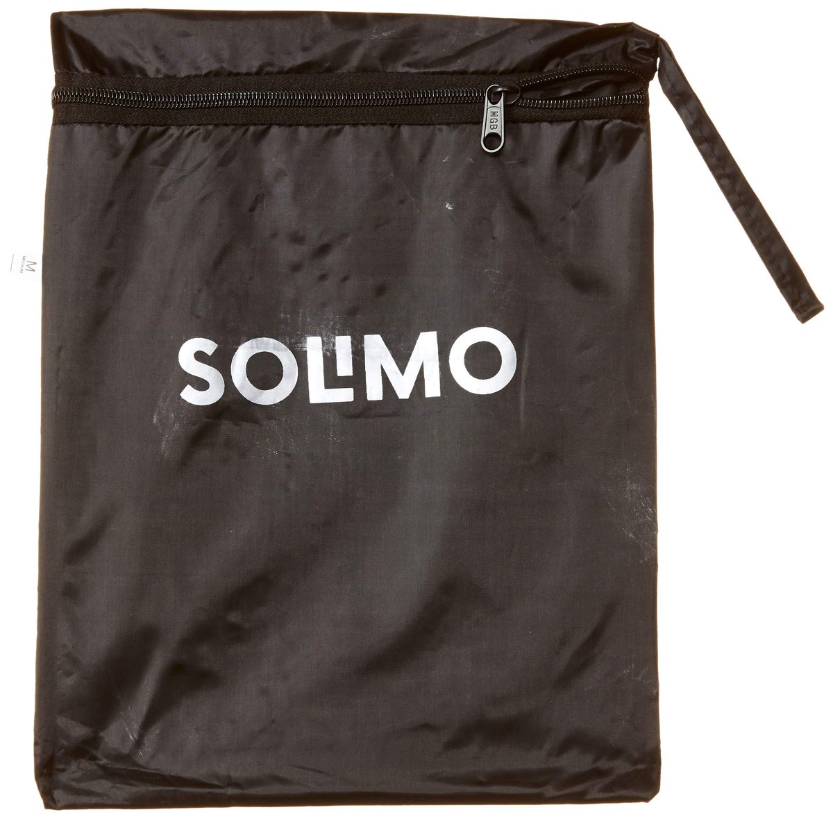 Amazon Brand - Solimo Water Resistant Polyester Rain Coat with Pant, Black, Large