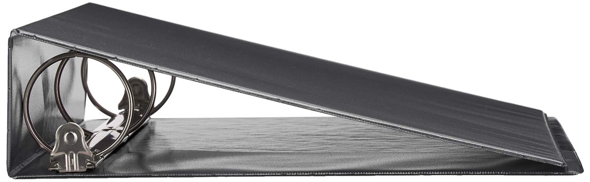 AmazonBasics 2-Inch Round Ring Binder, Black, View, 12-Pack