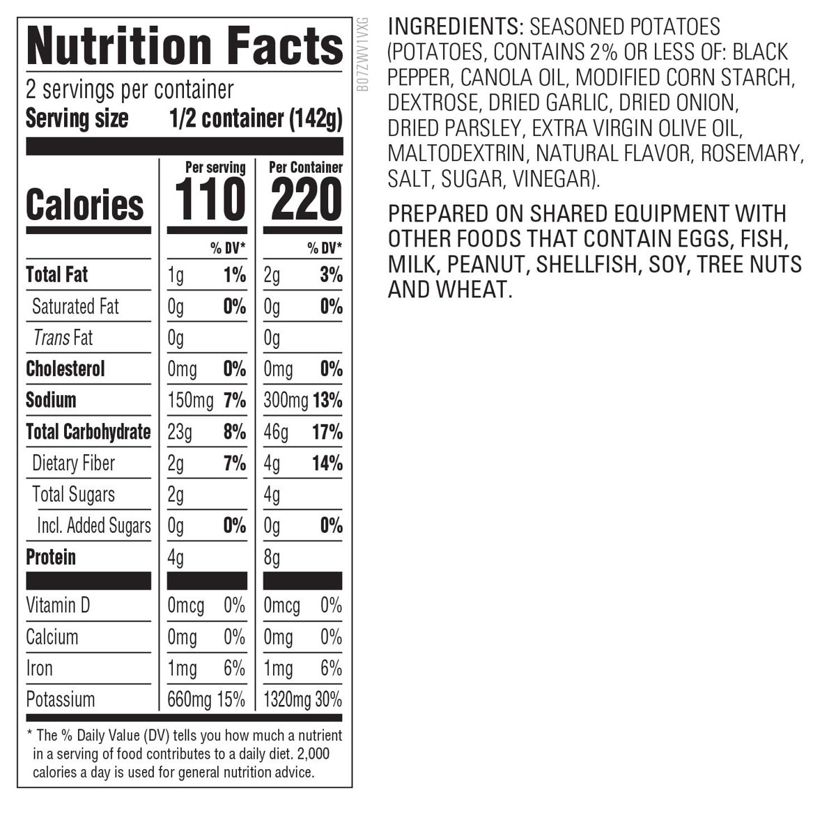 Amazon Kitchen, Garlic & Herb Roasted Potatoes, 10 oz