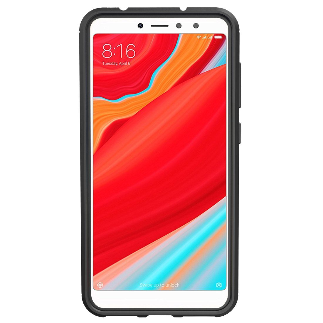 Amazon Brand - Solimo Protective Mobile Cover (Soft & Flexible Back case) for Redmi Y2 (Black)