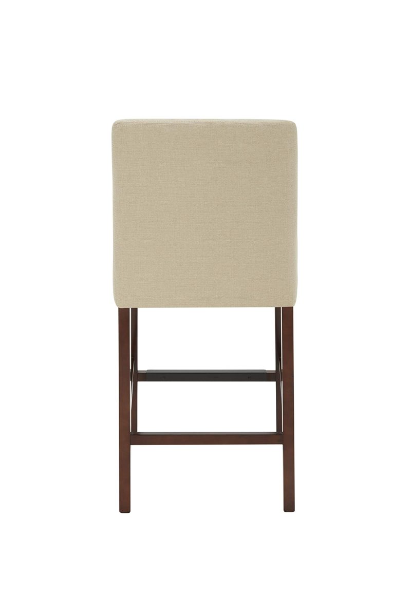 Amazon Brand – Stone & Beam Elise Upholstered Counter-Height Barstool, 38.6"H, Hemp