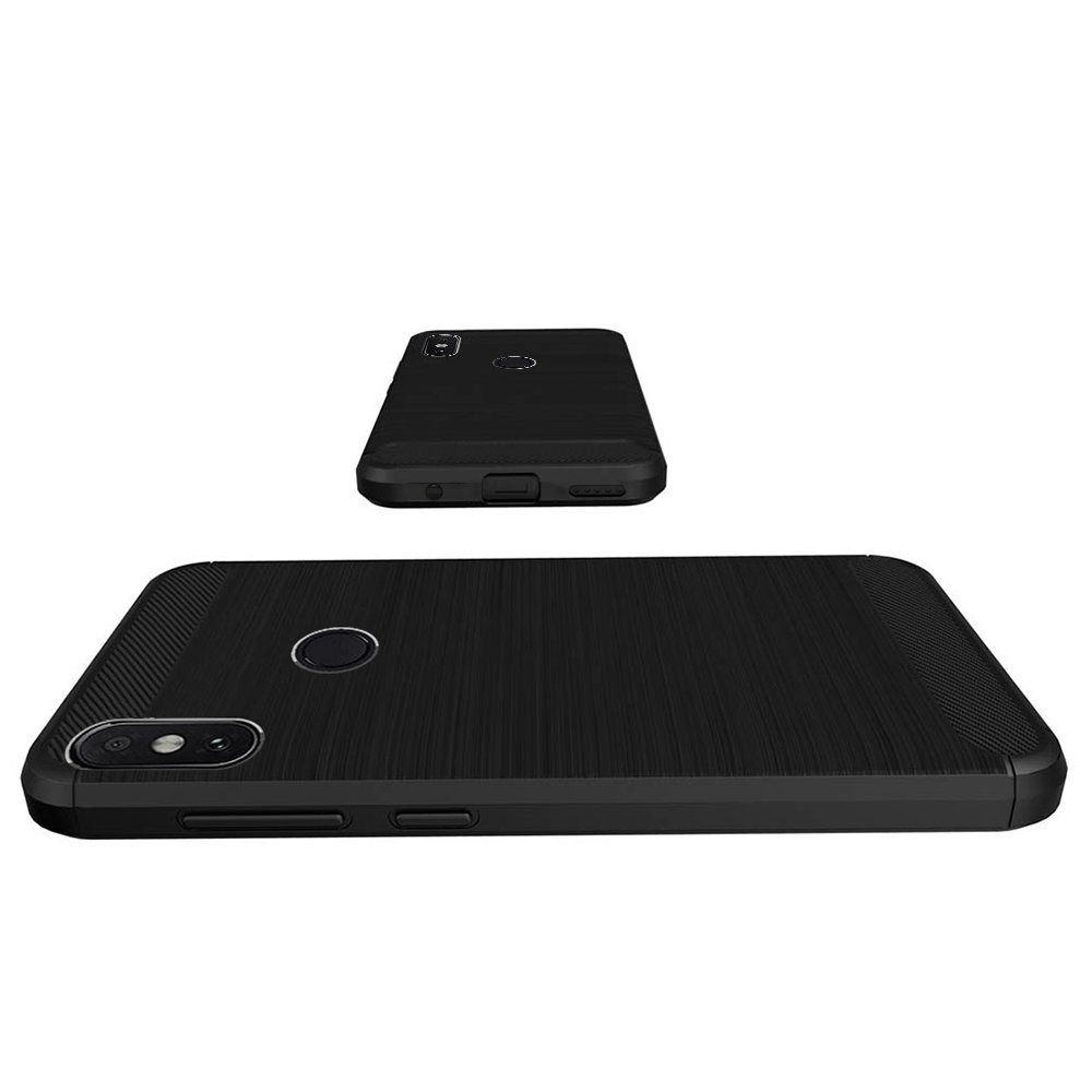 Amazon Brand - Solimo Protective Mobile Cover (Soft & Flexible Back case) for Mi A2 (Black)