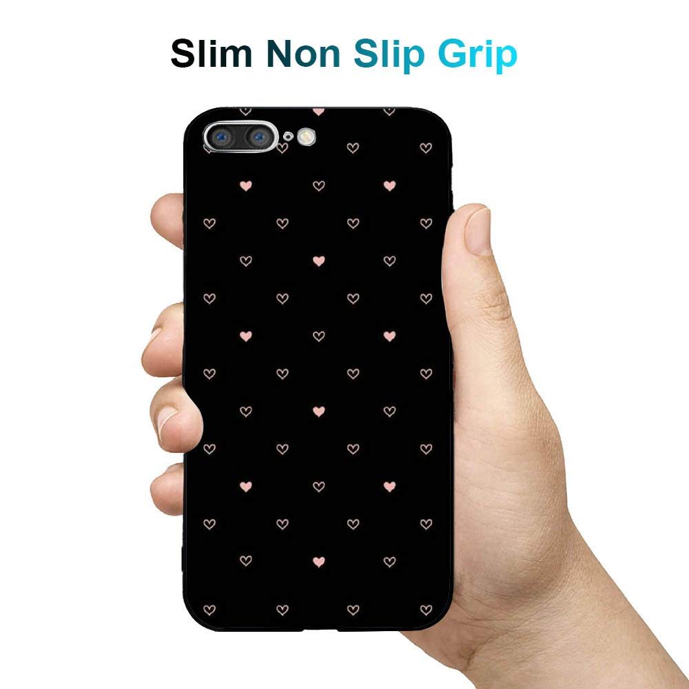 Amazon Brand - Solimo Designer Hearts Printed Hard Back Case Mobile Cover for Apple iPhone 8 Plus / 7 Plus (D1251)