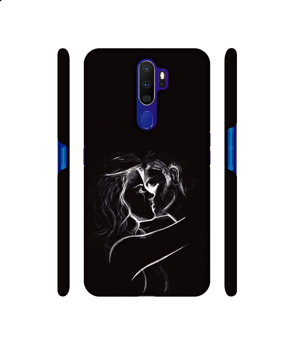 Amazon Brand - Solimo Designer Kissing Couple 3D Printed Hard Back Case Mobile Cover for Oppo A9 (2020)