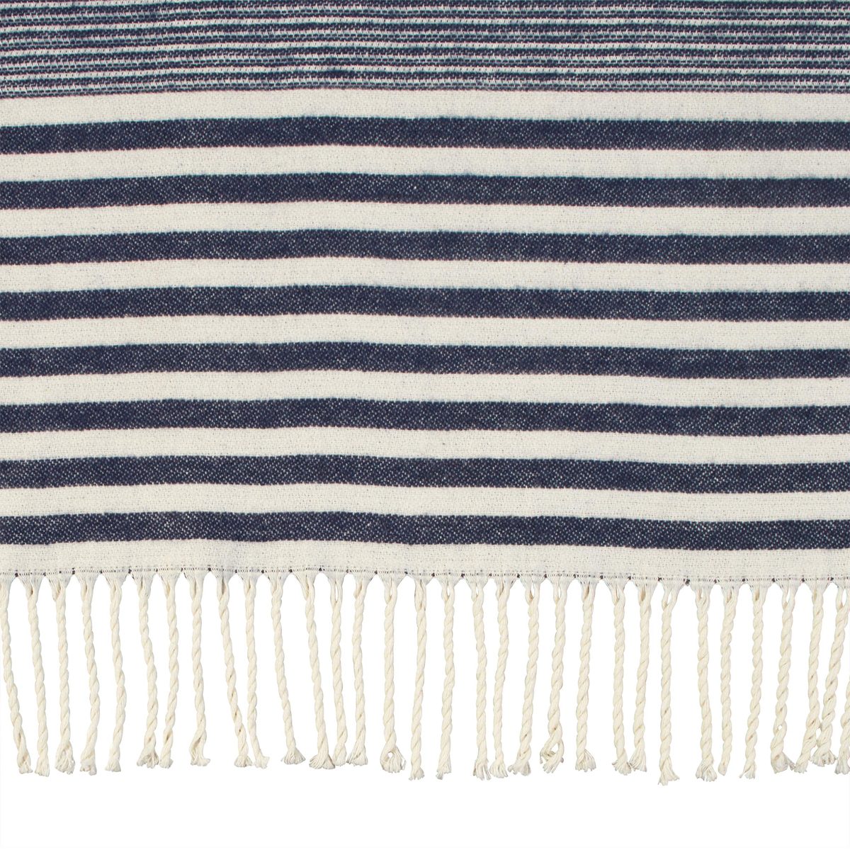Stone & Beam Throw-Blankets Soft Stripe Navy