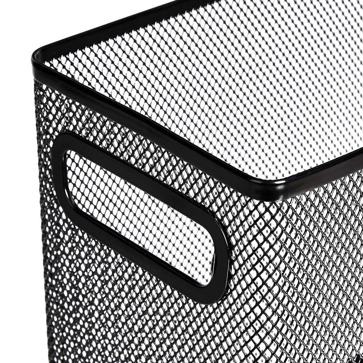 AmazonBasics Mesh Steel Desktop Hanging File Holder, Black (Renewed)