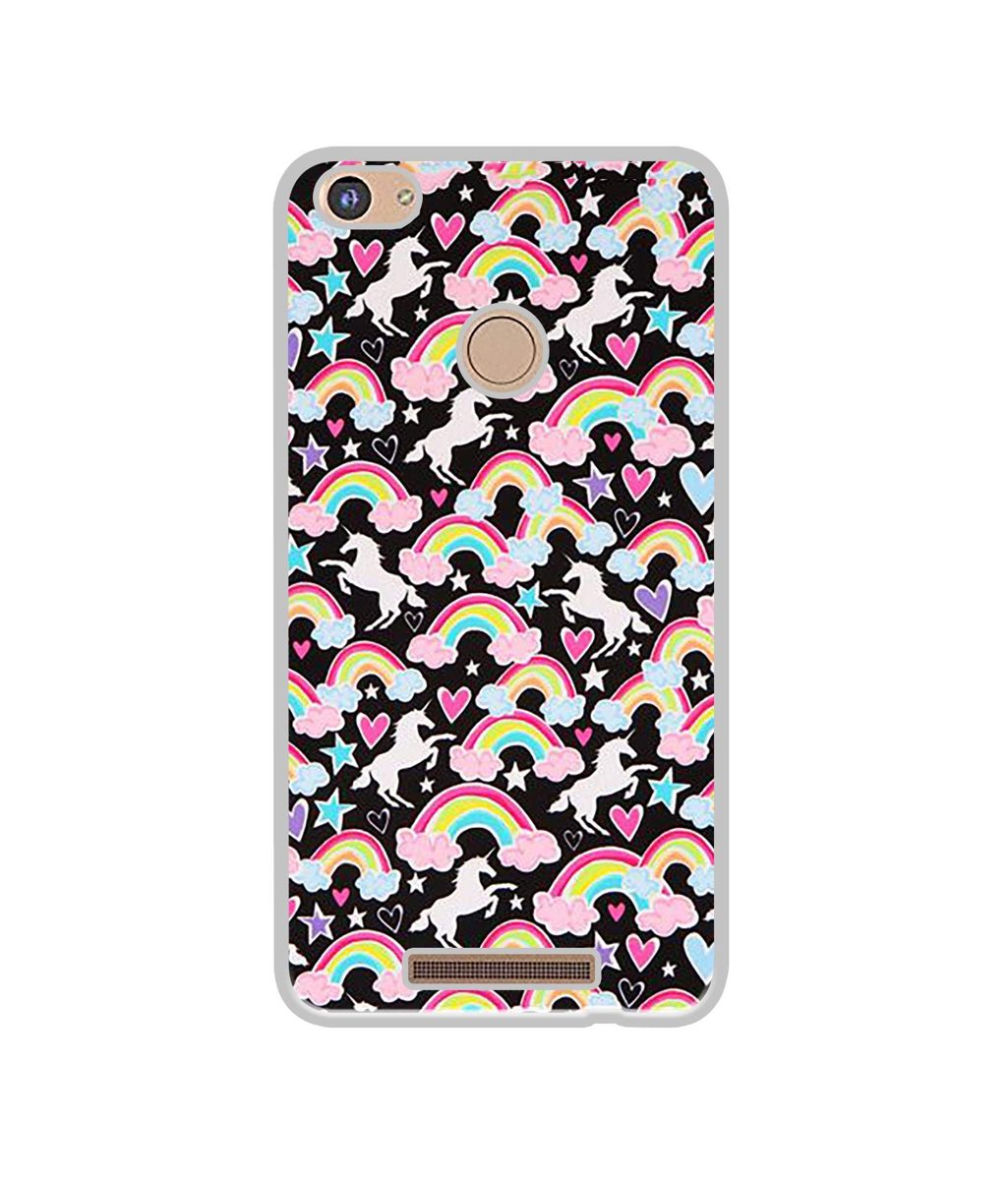 Amazon Brand - Solimo Designer Unicorn Texture UV Printed Soft Back Case Mobile Cover for Comio P1 4G