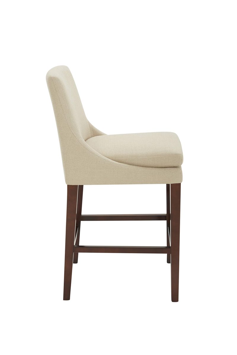 Amazon Brand – Stone & Beam Elise Upholstered Counter-Height Barstool, 38.6"H, Hemp