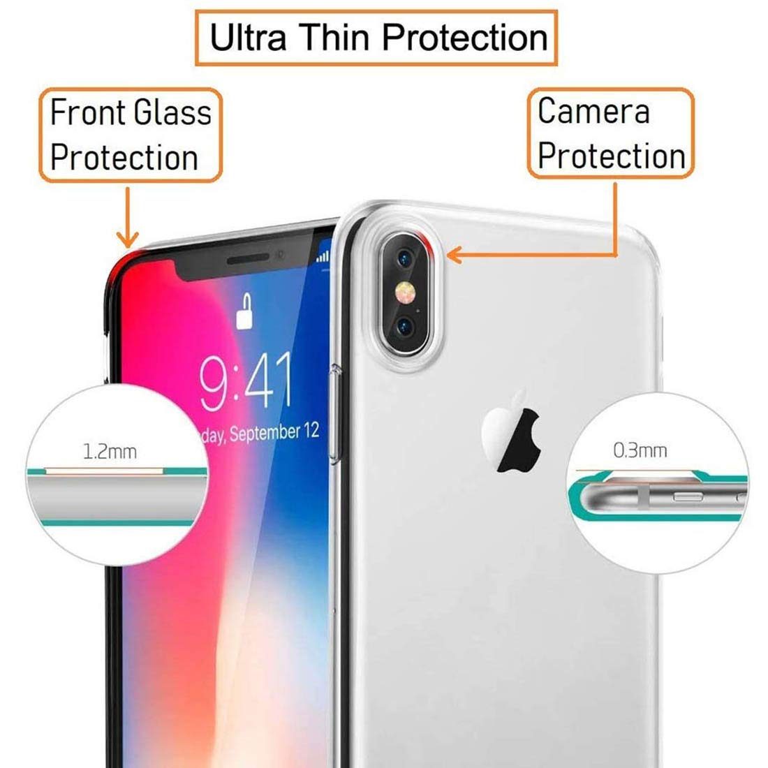 Amazon Brand - Solimo Anti Dust Plug Mobile Cover (Soft & Flexible Back case), for OnePlus 7T (Transparent)