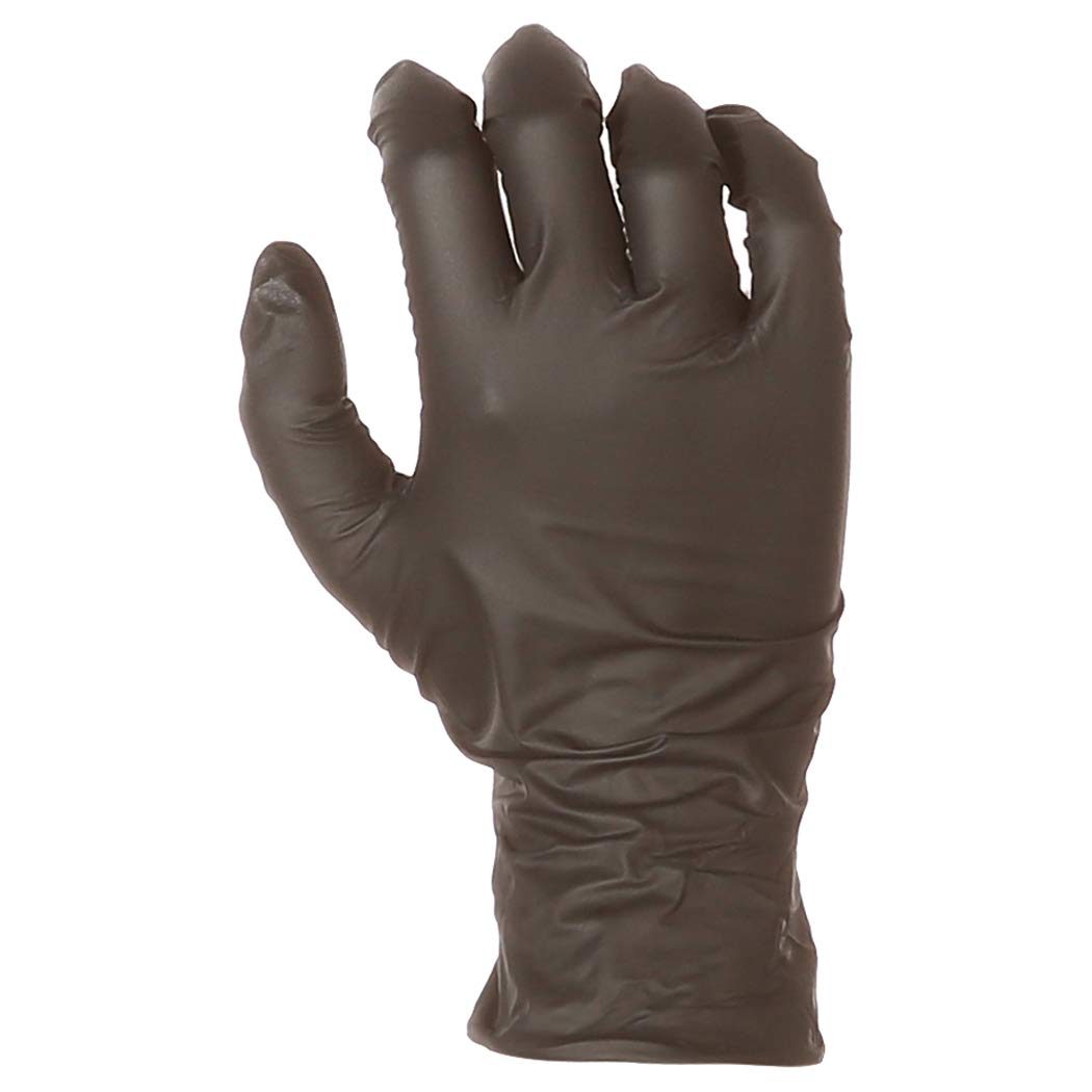 AmazonBasics Powder Free Disposable Nitrile Gloves, 5 mil, Black, Size S, 100 per Pack, 10-Pack