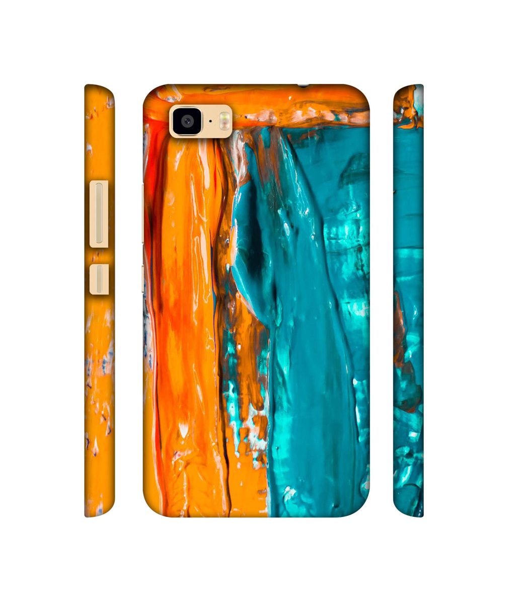 Amazon Brand - Solimo Designer Gold Yellow and Sky Blue Paint 3D Printed Hard Back Case Mobile Cover for Asus Zenfone 3S Max
