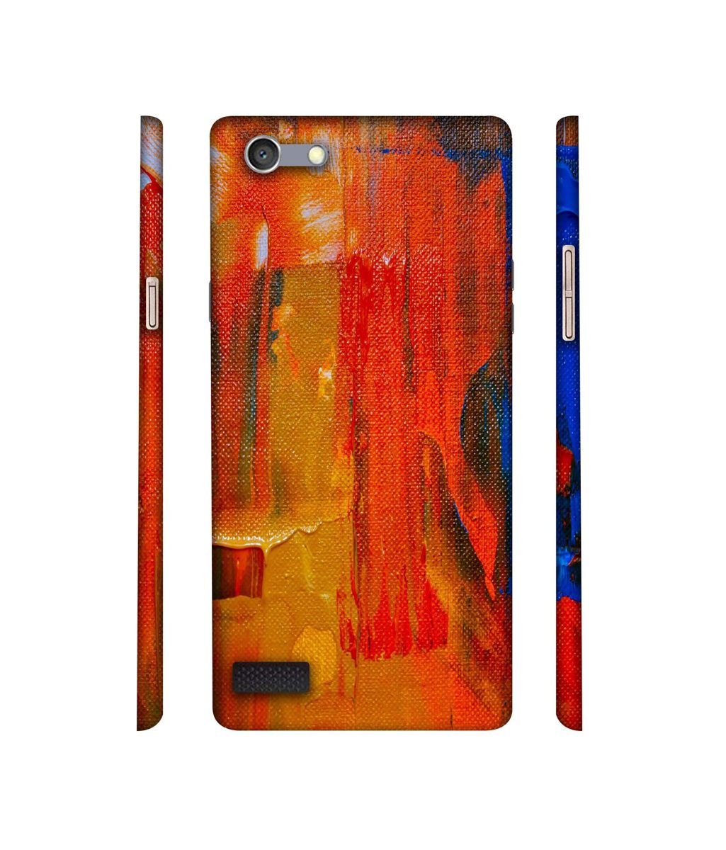 Amazon Brand - Solimo Designer Orange Canvas 3D Printed Hard Back Case Mobile Cover for Oppo Neo 7