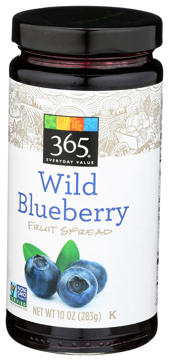 365 Everyday Value, Wild Blueberry Fruit Spread, 10 oz