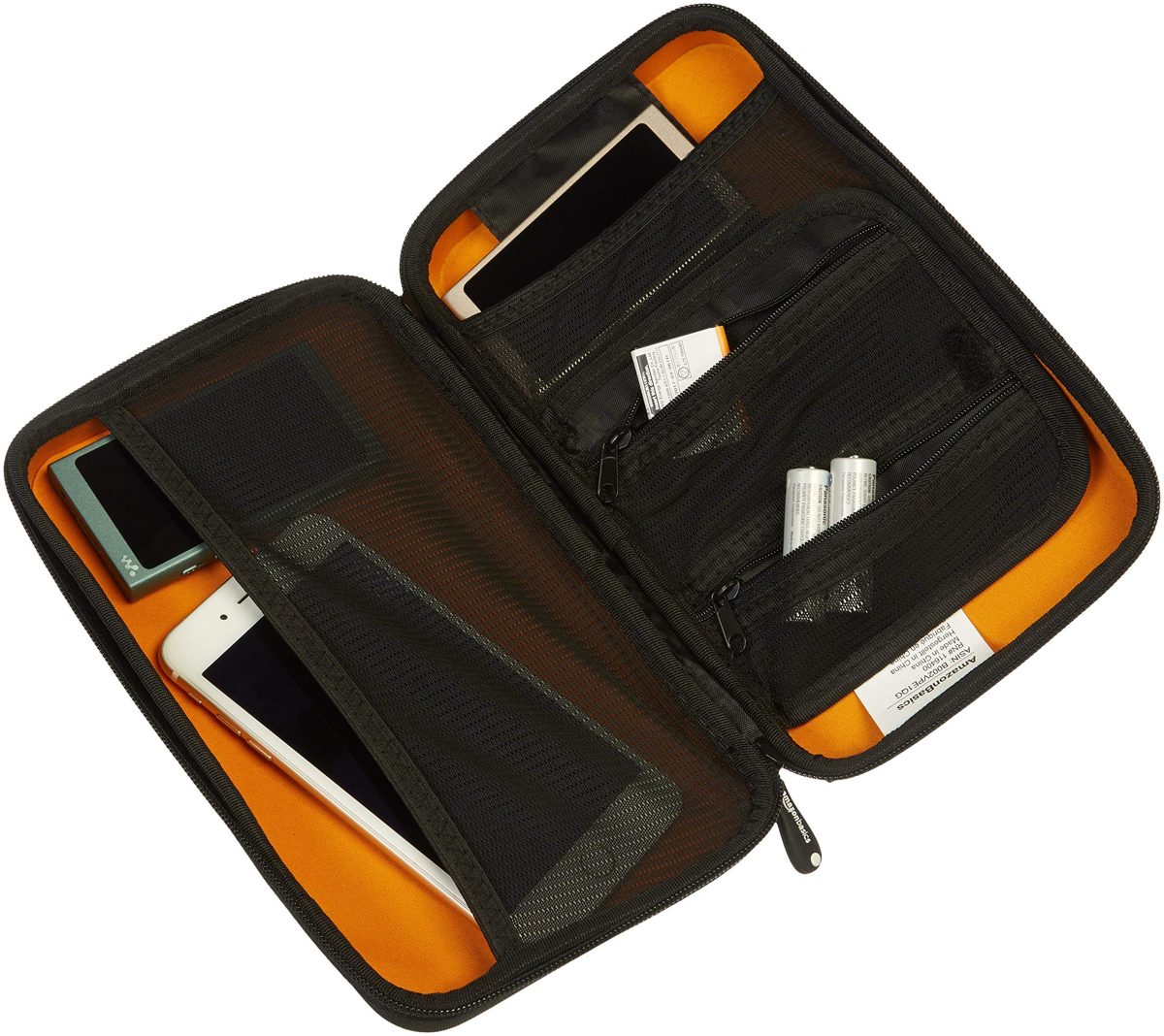 (Renewed) AmazonBasics Universal Travel Case for Small Electronics and Accessories (Black)