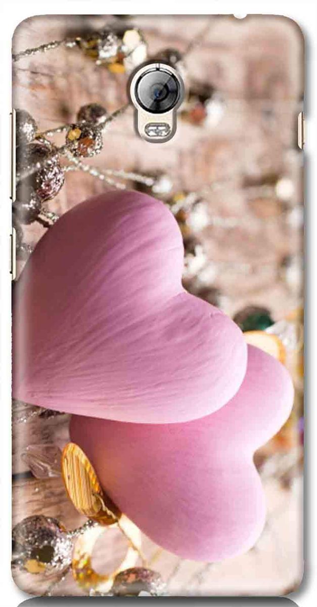 Amazon Brand - Solimo Designer Pink Heart Design 3D Printed Hard Back Case Mobile Cover for Lenovo Vibe P1