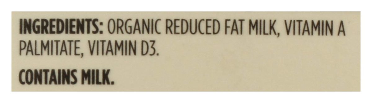 365 Everyday Value, Organic Fat Reduced Milk, 32 Ounce (Packaging May Vary)