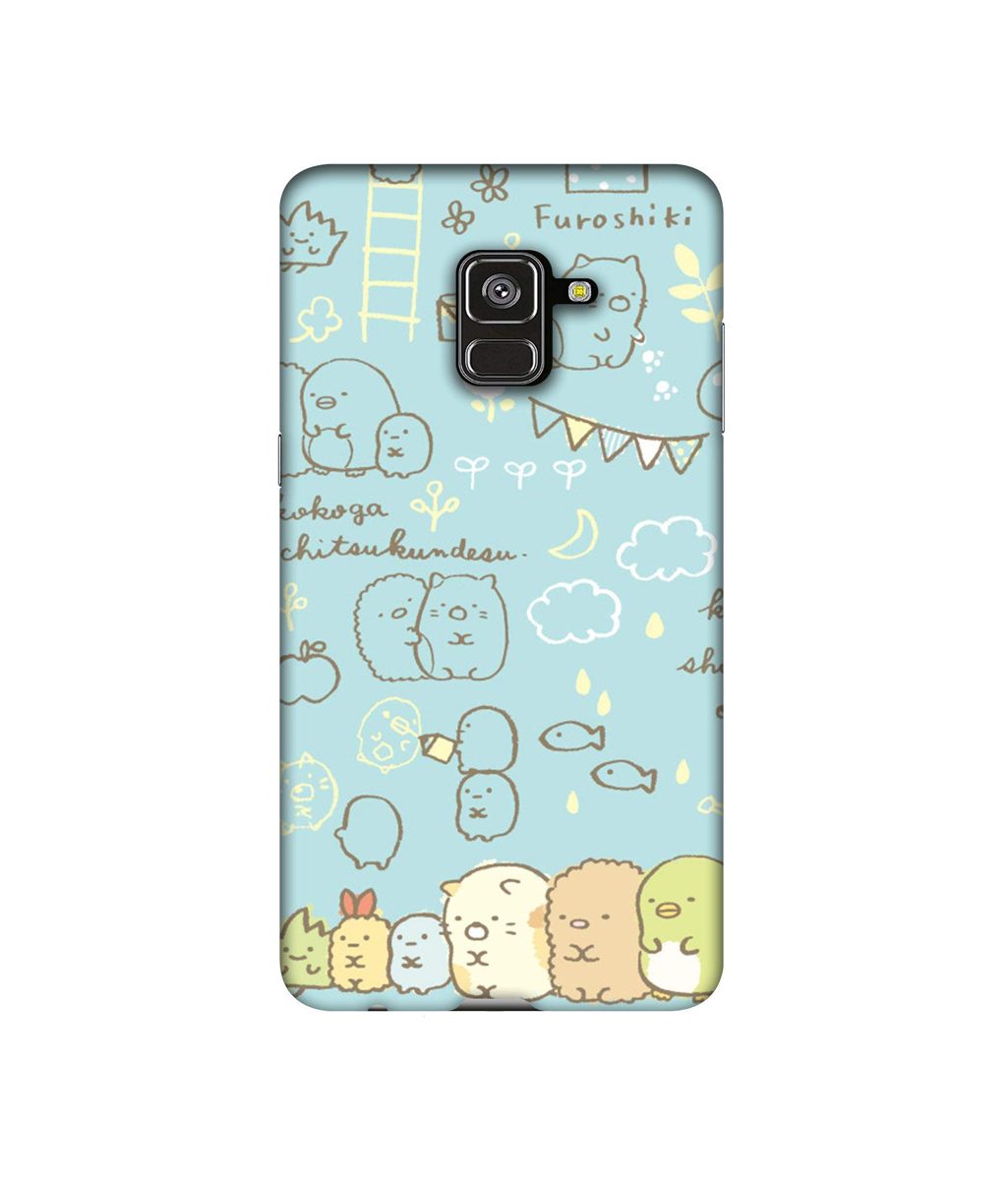 Amazon Brand - Solimo Designer Random 3D Printed Hard Back Case Mobile Cover for Samsung Galaxy A8 Plus