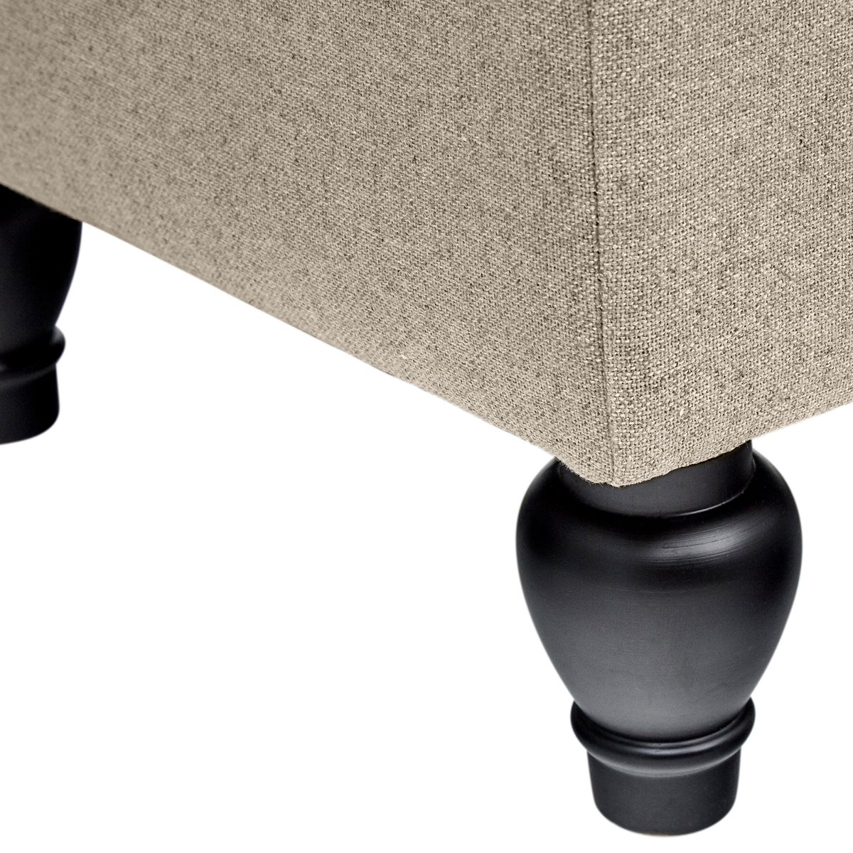 Amazon Brand – Stone & Beam Nori Tufted Storage Bench, 58"L, Natural