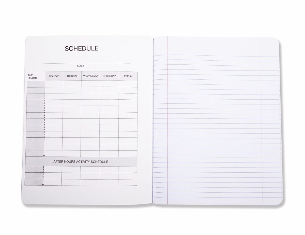AmazonBasics College Ruled Composition Notebook, 100-Sheet, Solid Black, 12-Pack