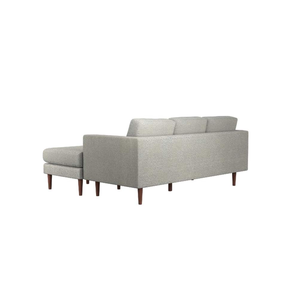 Amazon Brand – Rivet Revolve Modern Upholstered Sofa with Reversible Sectional Chaise, 80"W, Grey Weave