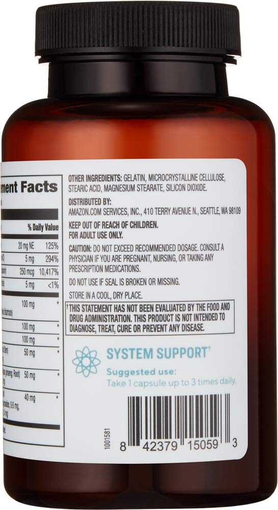 Amazon Brand - Revly Mind Food, Contains B Vitamins, Ginko Biloba, Asian Ginseng and Gotu Kola extract, 120 Capsules, 1 to 4 Month Supply