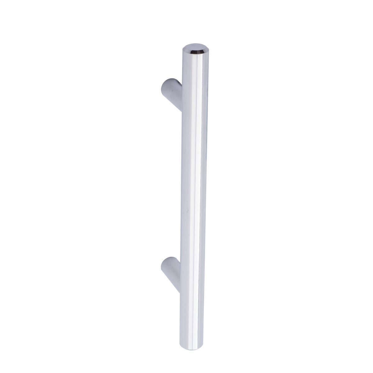AmazonBasics Euro Bar Cabinet Handle (1/2" Diameter), 6.13" Length (3.75" Hole Center), Polished Chrome, 10-Pack