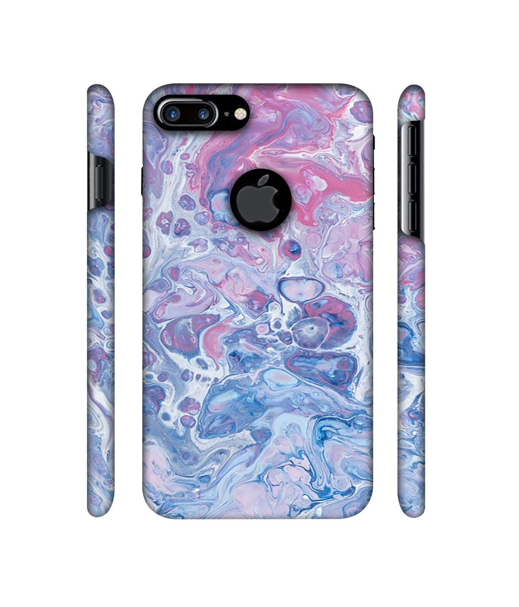 Amazon Brand - Solimo Designer Oil Paint on Marble 3D Printed Hard Back Case Mobile Cover for Apple iPhone 7 Plus (Logo Cut)
