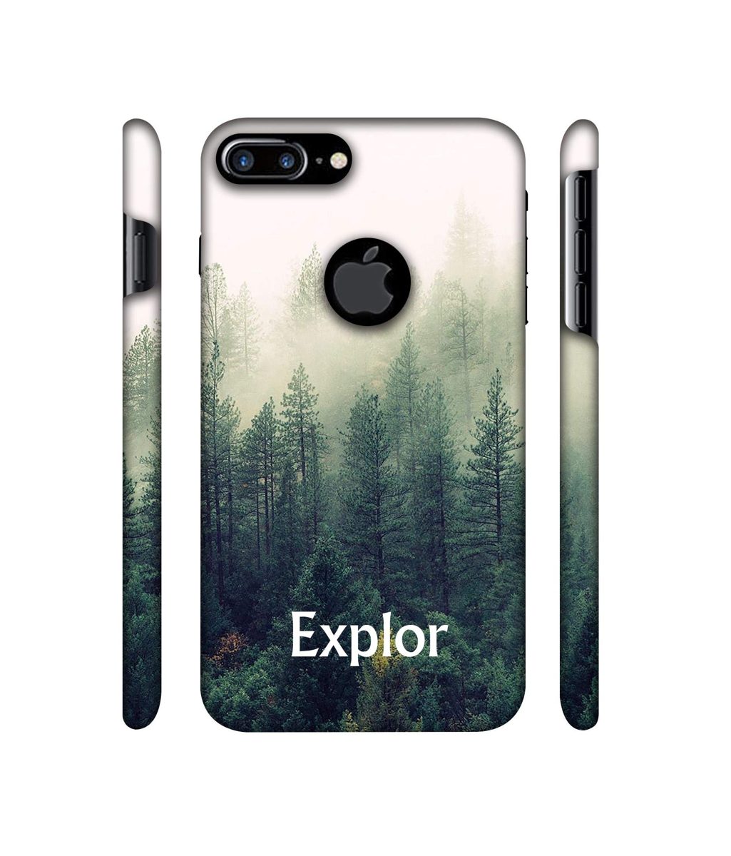 Amazon Brand - Solimo Designer Explor 3D Printed Hard Back Case Mobile Cover for Apple iPhone 7 Plus (Logo Cut)